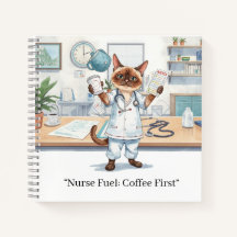 Nurse with coffee and  YOUR OWN TEXT 