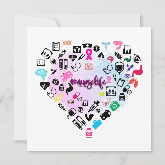 #nurselife,介護ユーモア,ナース闘争,ナース サンキューカード (正面)