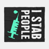 Nursepetpetsdogおもしろい恋人 フリースブランケット (正面(横))