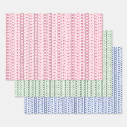 Nursery Animals Wrapping Paper ラッピングペーパーシート (セット)