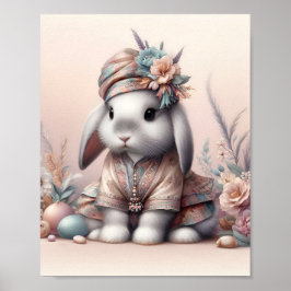 Nursery Art Nusantara / Heritage Baby Animals ポスター