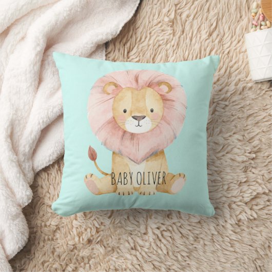 Nursery decor "Baby Oliver" Custom name Pillow クッション (ブランケット)