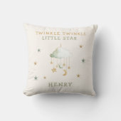 Nursery Decor Twinkle Little Star Celestial Theme  クッション (正面)