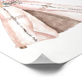 Nursery Poster - Woodland Teepee ポスター (角)