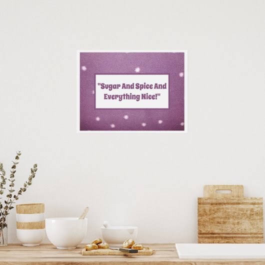 Nursery Rhyme Baby ポスター (キッチン)