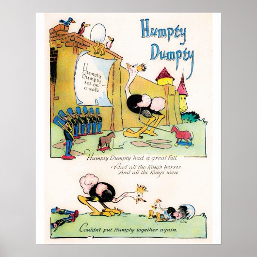 Nursery Rhyme "Humpty Dumpty" poster ポスター (正面)
