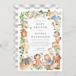 Nursery Rhymes Baby Shower Invitation 招待状
