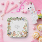 Nursery Rhymes Baby Shower Paper Plates ペーパープレート (パーティー)