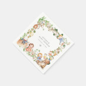 Nursery Rhymes Baby Shower Party Paper Napkins スタンダードカクテルナプキン (角)