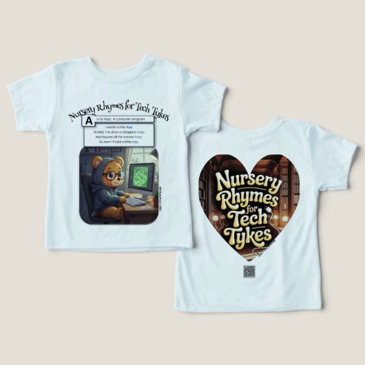 Nursery Rhymes for Tech Tykes: A is for App (デザイン正面&裏面)