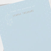 Nursery stationery baby blue cute Note Card ノートカード