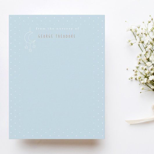 Nursery stationery baby blue cute Note Card ノートカード