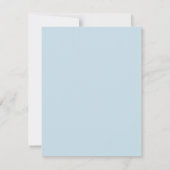 Nursery stationery baby blue cute Note Card ノートカード (裏面)