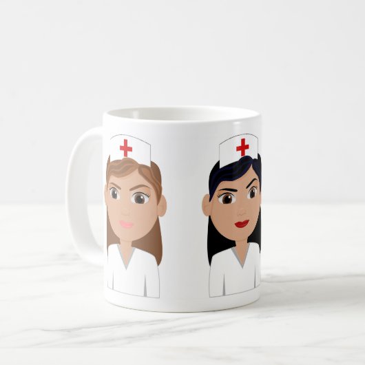 Nurses 3 コーヒーマグカップ (正面左)