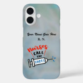 Nurses Call the Shots name and degree Case-Mate iPhoneケース (裏面)