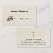 Nurses Call the Shots special personalized 名刺 (正面/裏面)