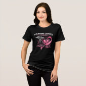 Nurses Fight with Heart™ | 乳がん啓発 トライブレンドTシャツ (正面全面)