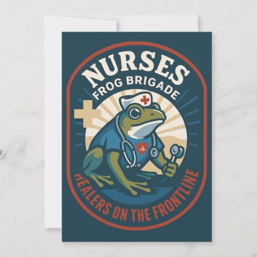 Nurses Frog Brigade ~最前線の癒し~ 招待状 (正面)