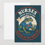 Nurses Frog Brigade ~最前線の癒し~ 招待状 (正面/裏面)