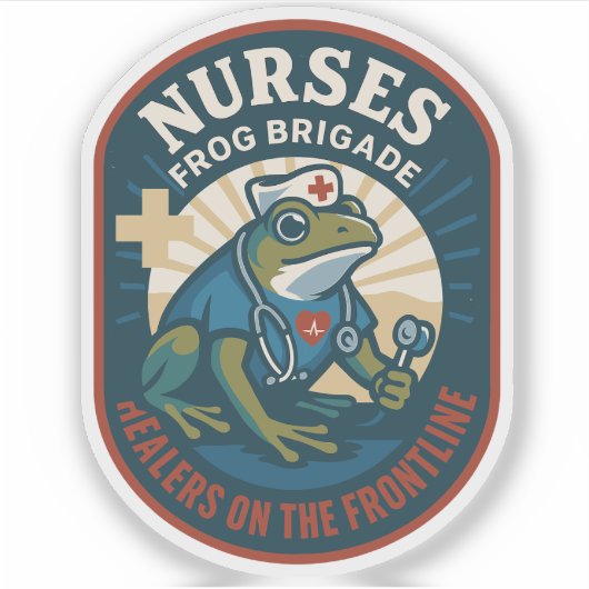 Nurses Frog Brigade – Healers on the Frontline シール (正面)