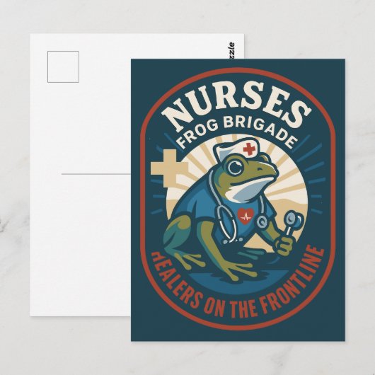 Nurses Frog Brigade – Healers on the Frontline ポストカード (正面/裏面)