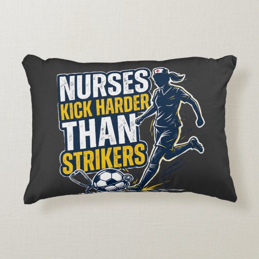 Nurses Kick Harder Than Strikers アクセントクッション (正面)