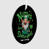 Nurses Love Shenanigans Celebrate St. Patricks Day オーナメント (正面)