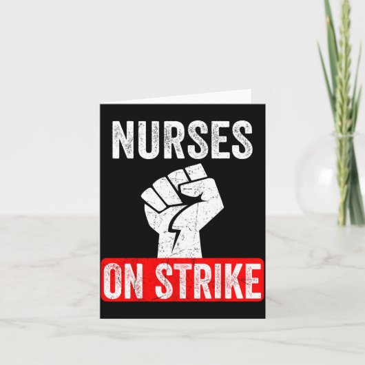 Nurses On Strike Nnu National Nurses United Staffi カード (正面)