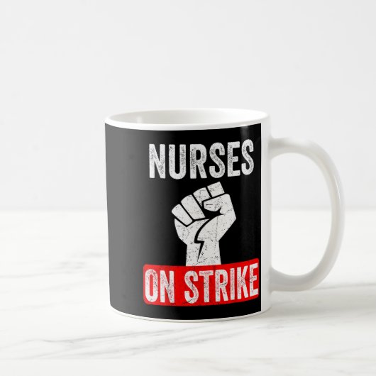 Nurses On Strike Nnu National Nurses United Staffi コーヒーマグカップ (右)