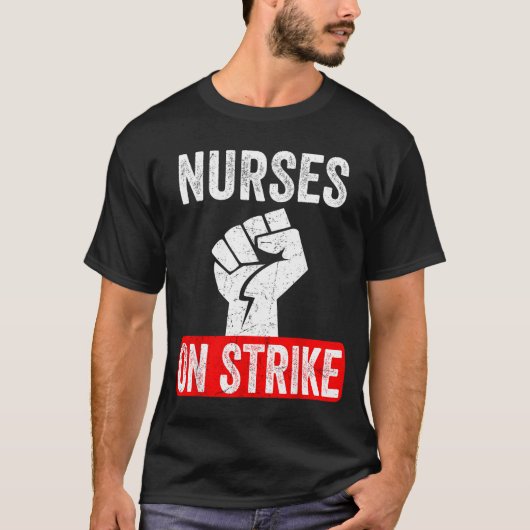 Nurses On Strike Nnu National Nurses United Staffi Tシャツ (正面)