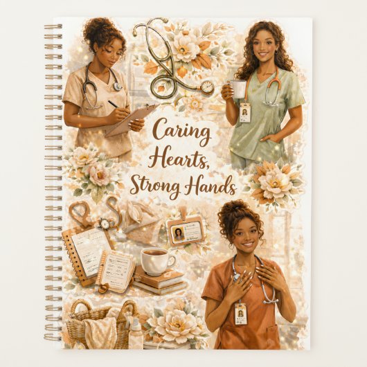 Nurses run on coffee and care planner プランナー手帳 (正面)