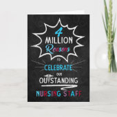 Nurses Week Chalkboard Theme for Staff カード (正面)