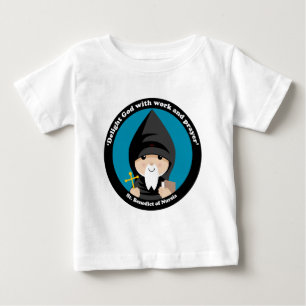 NursiaのStベネディクト ベビーTシャツ