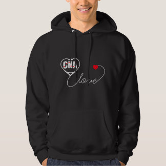 Nursing Assistant Stethoscope CNA Valentine's Day  パーカ