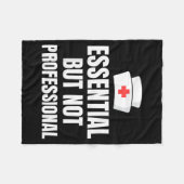 Nursing Degree - Essential But Not Professional  フリースブランケット (正面(横))