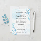 Nursing graduation invitation 招待状