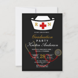 Nursing Graduation Invitation 招待状
