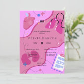 Nursing Graduation Invitation | RN Nurse Party Inv 招待状 (スタンド正面)