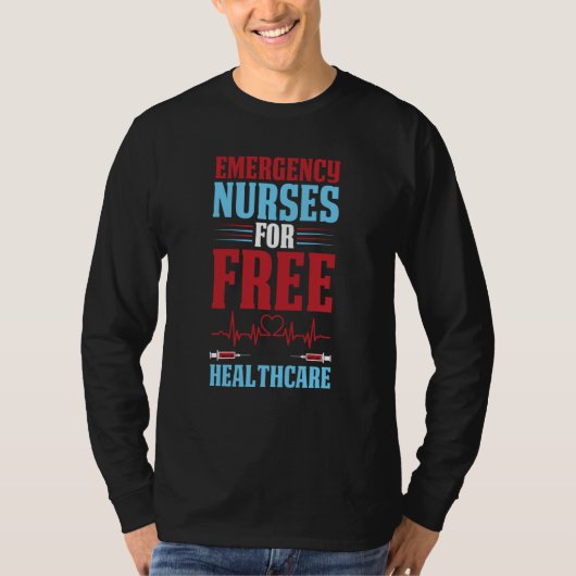 Nursing Healthcare Hospital Caretaker Emergency N Tシャツ (正面)