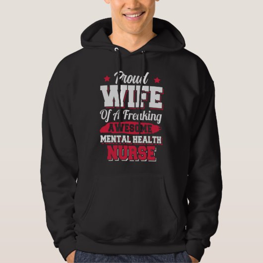 Nursing Hospital Doctor Mental Health Nurse Wife パーカ (正面)