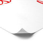 Nursing is a work of the Heart Inspirational Quote ポスター (角)