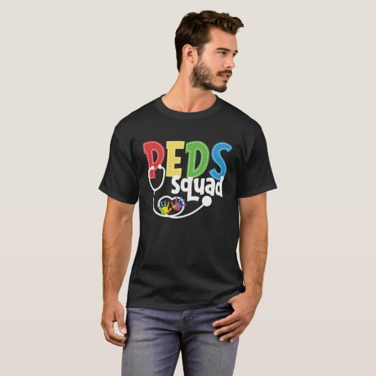 Nursing Pediatrician Squads PEDS Nurses Tシャツ (正面フル)