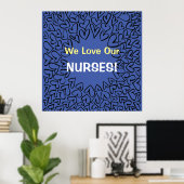 NURSING POSTERS ART Prints Love Our Nurses ポスター (ホームオフィス)