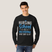 Nursing School Is Awesome Future Nurse Nursing Stu Tシャツ (正面フル)
