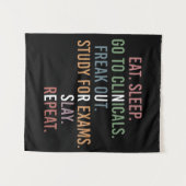 Nursing School student Future Nurse RN Gifts タペストリー (正面(横))