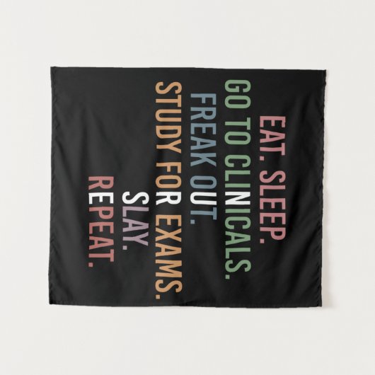 Nursing School student Future Nurse RN Gifts タペストリー (正面(横))