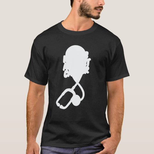 Nursing Stethoscope  Caretaker Hospital Oncology N Tシャツ (正面)