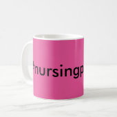 #nursingproblems コーヒーマグカップ (正面左)