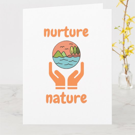 Nurture of nature, life quotes  カード (黄色い花)