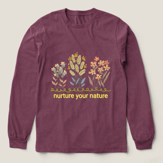 Nurture Your Nature Botanical T-Shirt トライブレンドＴシャツ (デザイン正面)